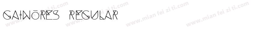 Gainores Regular字体转换